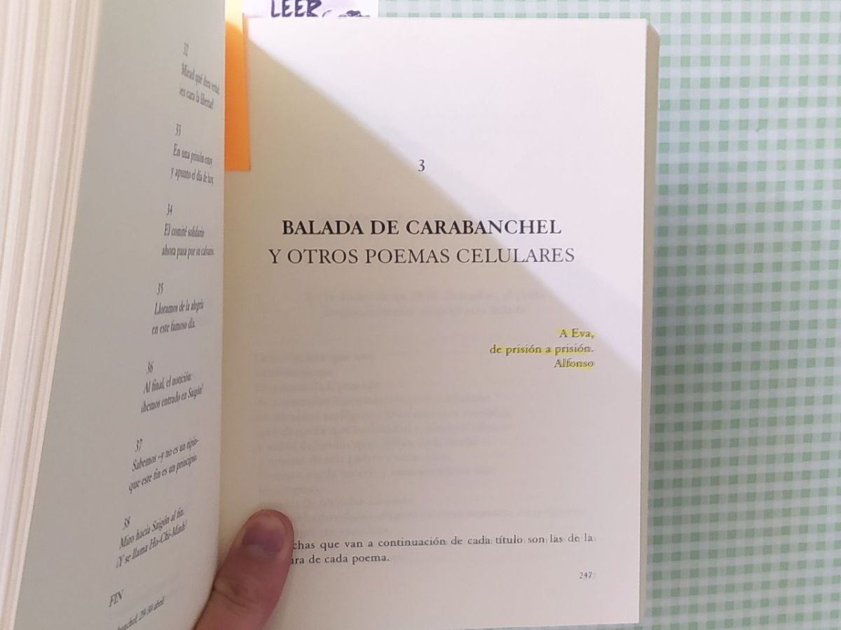 Balada de Carabanchel y otros poemas celulares.